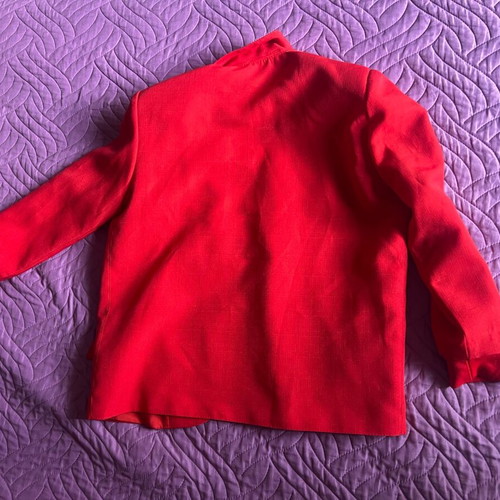 Red jacket with shoulder pads like new