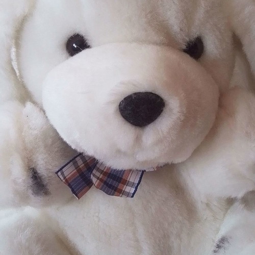 Plush puppet dog toy used Dalmatian Dog