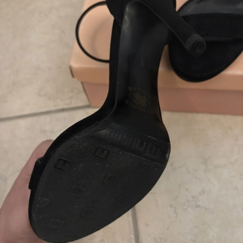 Tsakiris Mallas black sandals like new, size 40
