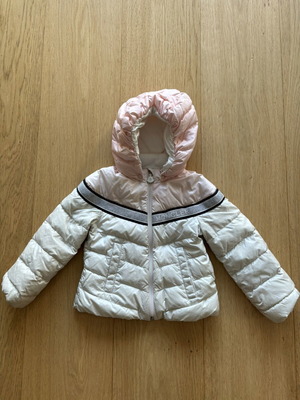Moncler kids jacket like new, size 2-3 years, white and pink