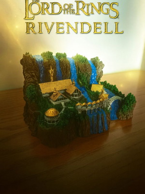Lord of the Rings Rivendell model new, handmade 3D printed