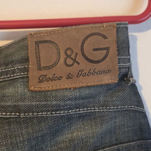 Dolce & Gabbana Archive Biker Denim Pants like new, blue, size L
