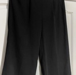 Black zip culottes new, size S