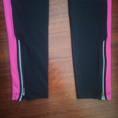 Nike Dry Fit women's sports leggings used, size Large, black and pink
