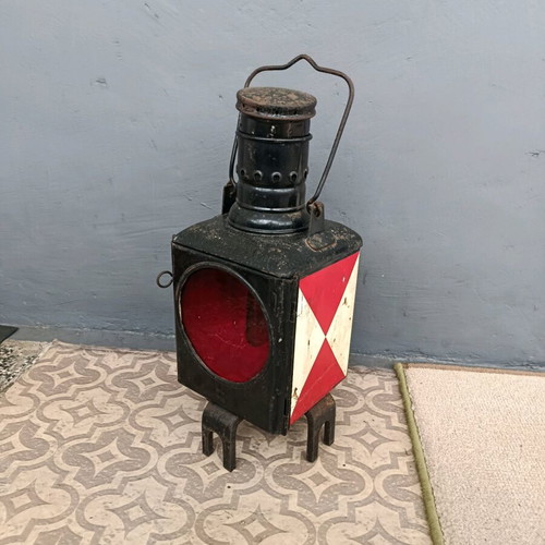 German Railway Lantern used, functional signal light