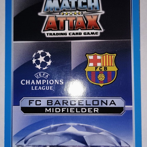 Andrés Iniesta Champions League 2016/17 trading card used