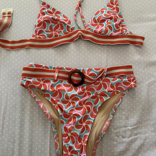 SunsetGo! bikini, size S, red multicolor
