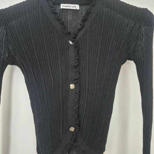 Super elastic cardigan like new, one size, black