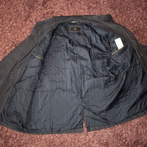 Hugo Boss wool coat size 58 used, gray