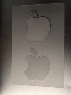 Apple αυτοκόλλητα επίσημα, καινούργια, σετ 2 τεμαχίων