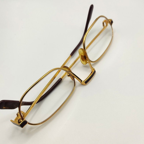 Cartier Vintage Demi Lune Gold Lacquer 22kt Glasses Used