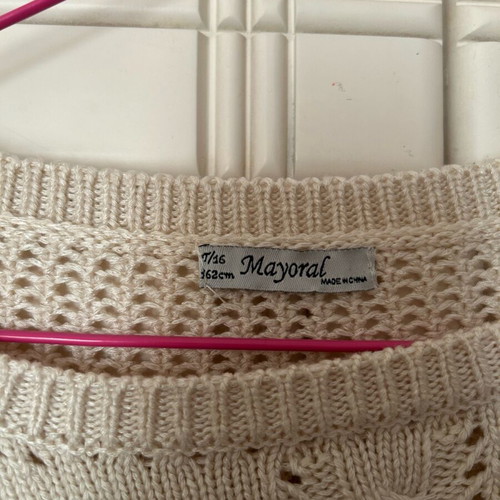 Mayoral girls' shirt 16 like new, beige