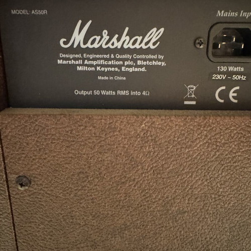 Marshall AS50R Acoustic Soloist Combo amplifier new