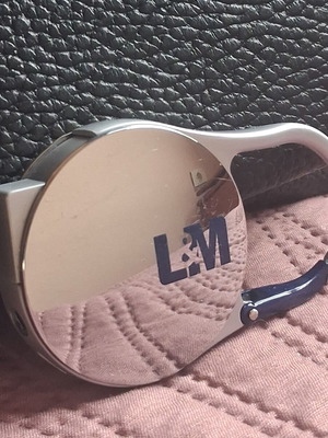 L&M ADM lighter keychain used, metal refillable vintage