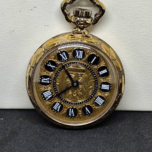 Indica women's pocket watch pendant vintage new old stock