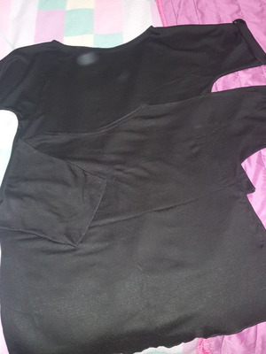 Black blouses like new, pack of 2, warm fabric
