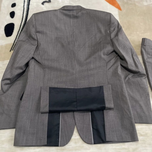 Tom Frank coarse wool gray suit No 50 like new