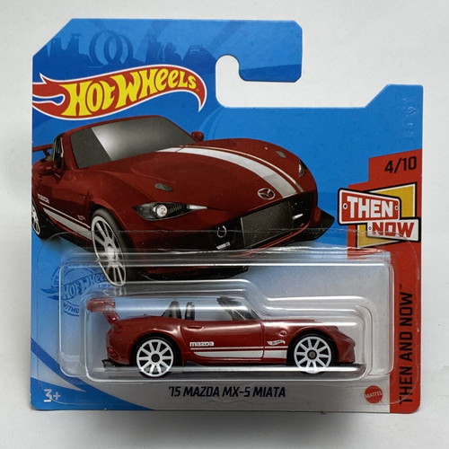 2015 Mazda MX-5 Miata Hot Wheels Then & Now red new