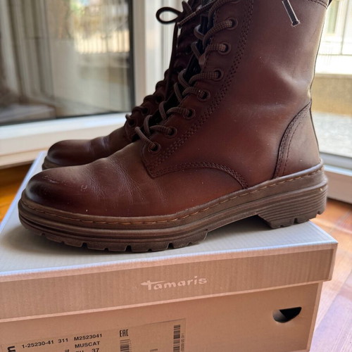Tamaris ankle boots like new, brown, size 37