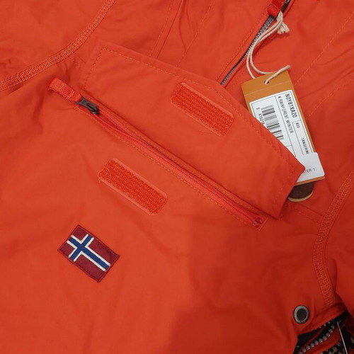 Napapijri Rainforest unisex lightweight jacket size 24 months new, orange