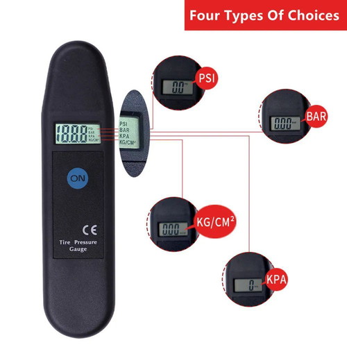 Digital tire pressure gauge new, portable, pocket-sized