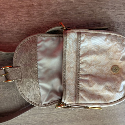 Tous crossbody bag used, white and beige, size 22x19 cm