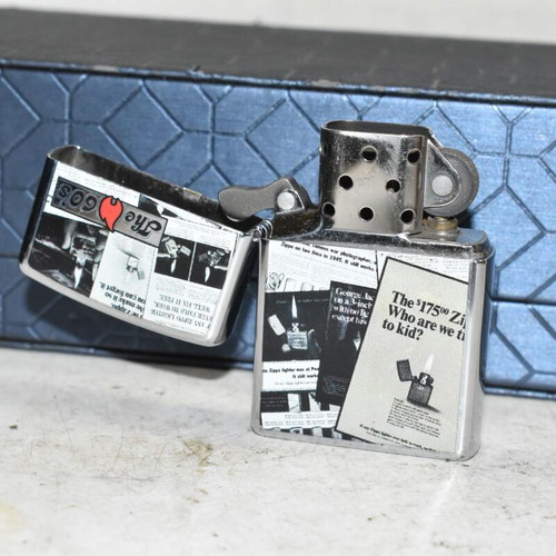 Zippo lighter “The 60’s” used, retro design 2007