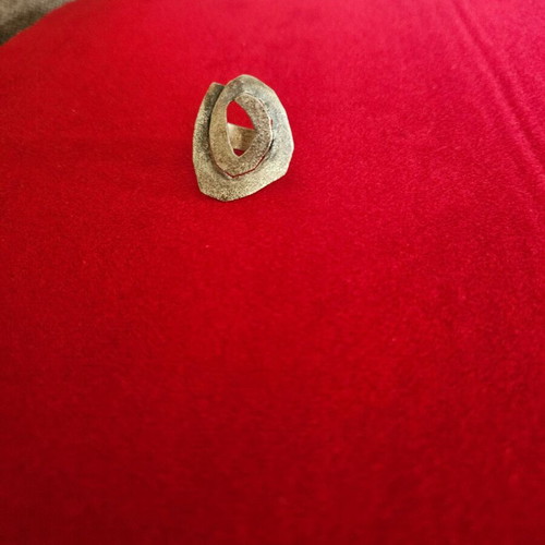 925 Silver Ring like new with spiral design handmade