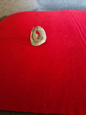 925 Silver Ring like new with spiral design handmade