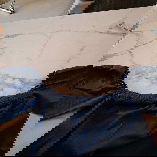 Φόρεμα Zara μπλε σκούρο medium με balloon μανίκια σαν καινούργιο