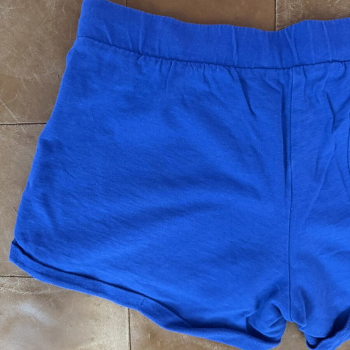 Pink Woman blue shorts, size S