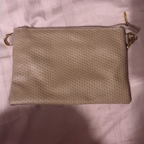 Clutch Veta like new, beige and red