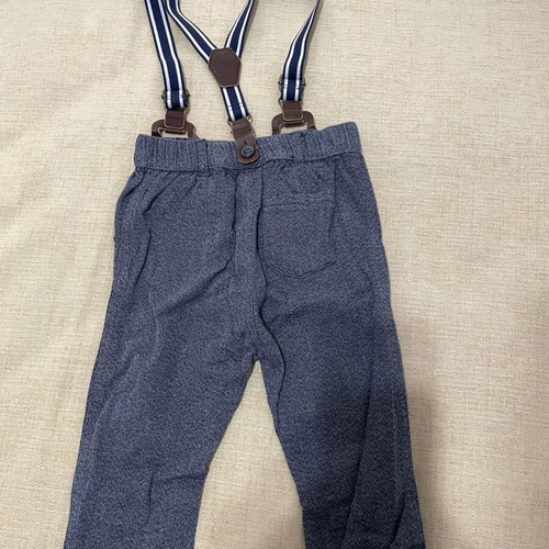 Next shirt and pants set with suspenders for 9-12 months like new