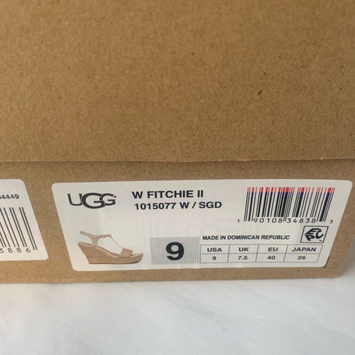 Ugg Australia beige platform sandals used, size 40