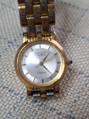 Orient Chandor Quartz women's watch used, gold tone