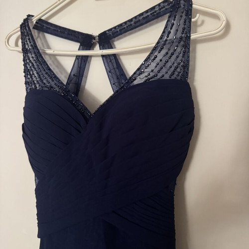 Evening dress, dark blue, size small