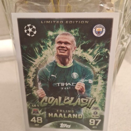 Erling Haaland Topps Goalblast! limited edition card
