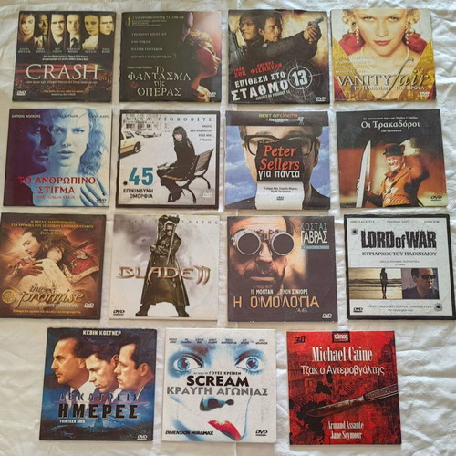 DVD adventure movies used, pack of 15 with subtitles