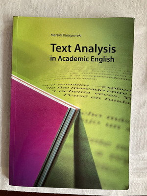 Βιβλίο Text Analysis in Academic English σαν καινούργιο