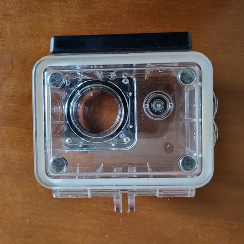 Waterproof protective housing for action camera with spare back new