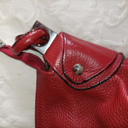 Avgoustis leather shoulder bag used, red