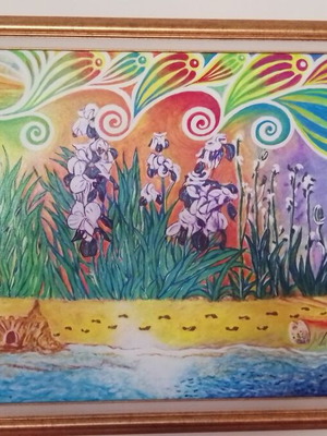 Life original painting by Milen Zanev, framed 70x50 cm