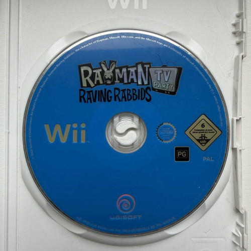 Rayman Raving Rabbids TV Party Nintendo Wii game used