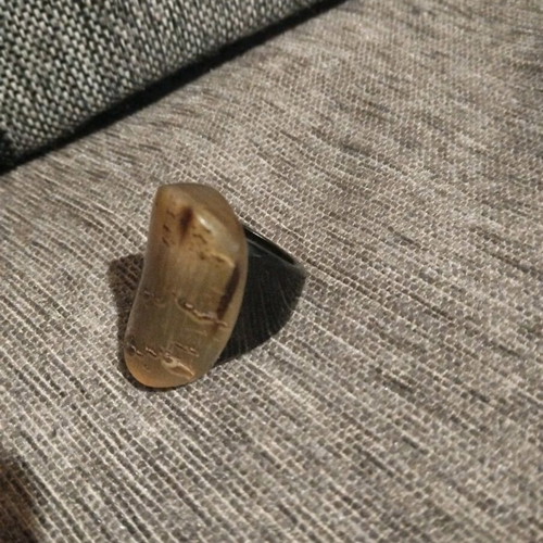 Women's ring used, black and beige