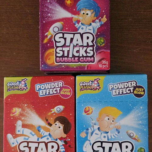 Star Sticks Bubble Gum 35gr new