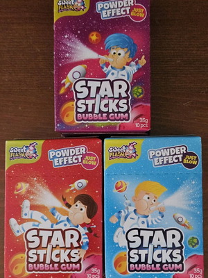Star Sticks Bubble Gum 35gr new