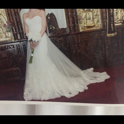 Wedding dress like new, white, sizes M and L