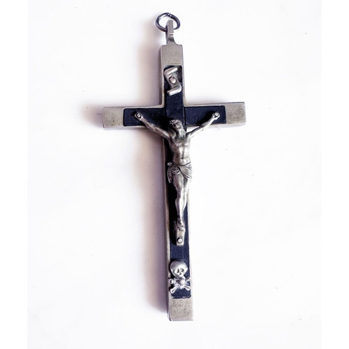 French Catholic Cross antique, used, circa 1900