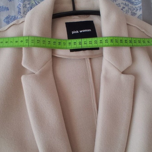 Pink Woman light women's coat, beige, size L