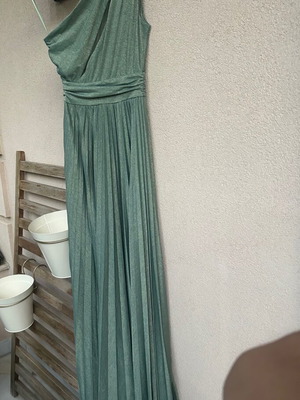 One shoulder lurex dress BSB new, pistachio color, size 38